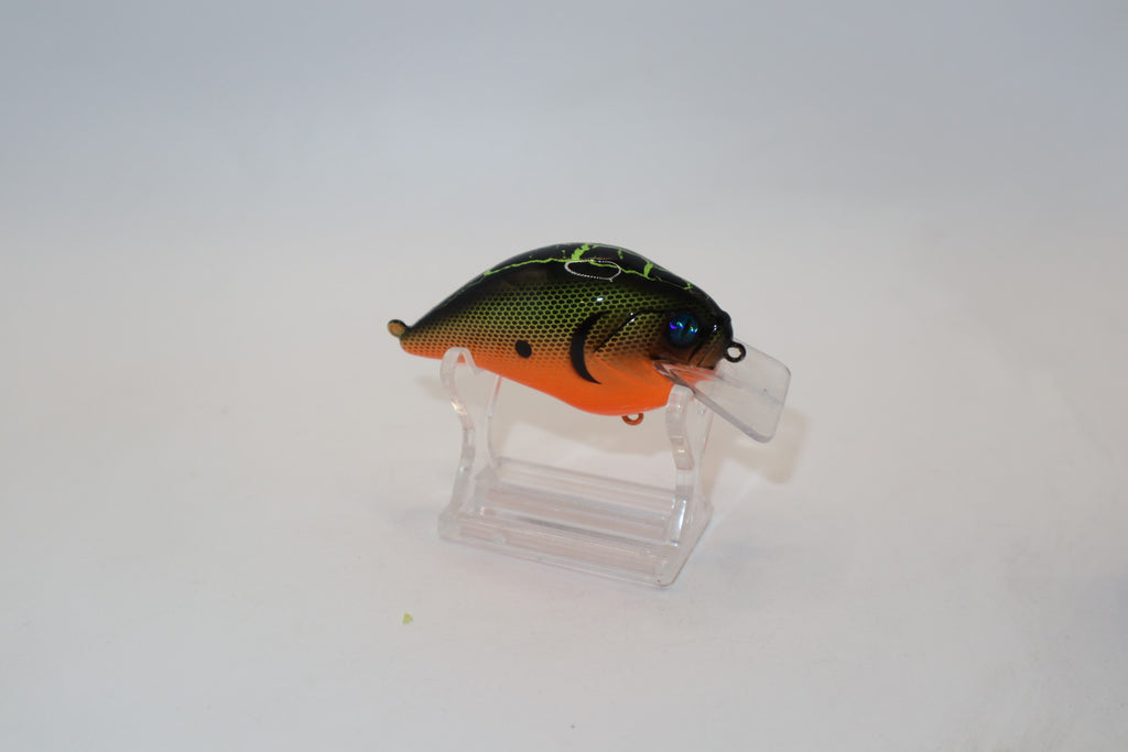 Chartreuse/Orange Crackle Back Shad 1.5 S Crank KO