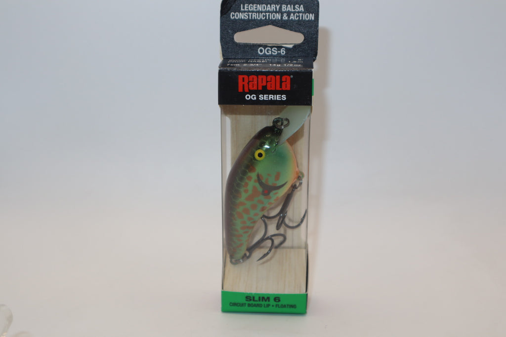 Rapala OG Slim 6 Repainted Pumpkinseed