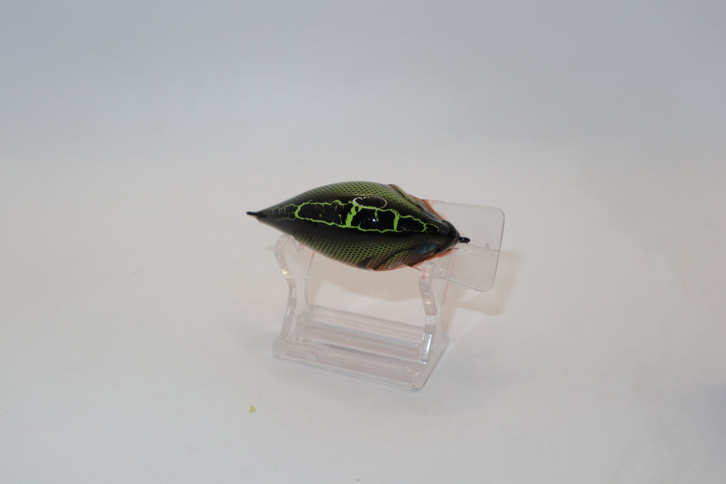 Chartreuse/Orange Crackle Back Shad 1.5 S Crank KO