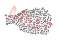Crappie Mylar Stencil 2”, 2-1/4”, 2-3/4”