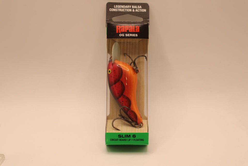 Rapala OG Slim 6 Repaint—Crackle Back Craw