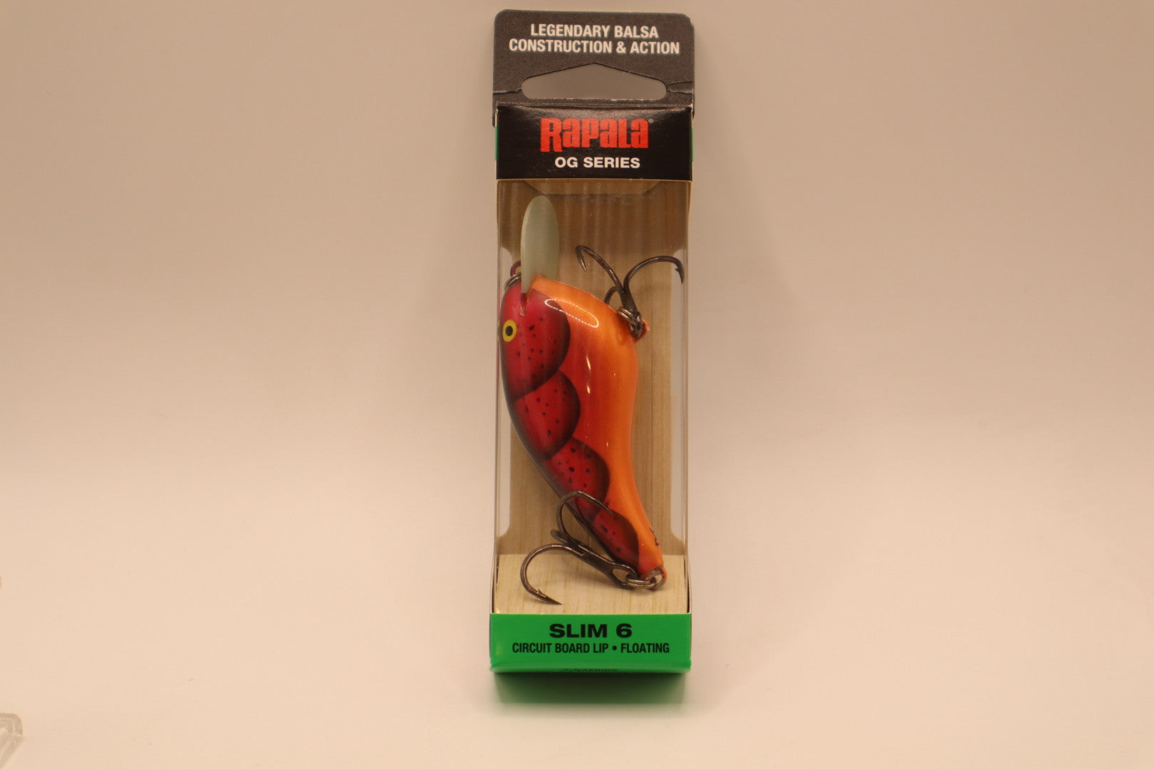 Rapala OG Slim 6 Repaint—Crackle Back Craw